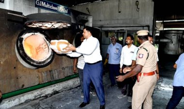 197 வழக்குகளில் பறிமுதல் செய்யப்பட்ட 1,023 கிலோ போதைப் பொருட்களை தீயிட்டு அழித்தது காவல்துறை