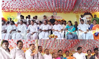 தமிழர் திருநாளாம் பொங்கல் பண்டிகையை கொண்டாடும் விதமான, அரிசி குடும்ப அட்டைதாரர்கள் அனைவருக்கும் வேஷ்டி, சேலை மற்றும் பொங்கல் தொகுப்போடு ரொக்கமாக ரூபாய் 3000 வழங்கும் மகத்தான திட்டத்தின் துவக்கவிழாவில் மாண்புமிகு தமிழ்நாடு முதலமைச்சர் அவர்களோடு காணொளி காட்சி வாயிலாக இணைந்து கலந்துகொண்டு, புதுக்கோட்டையில் நடைபெற்ற விழாவில் மாண்புமிகு அமைச்சர் பெருமக்களோடு இணைந்து கலந்துகொண்டு பொங்கல் தொகுப்பை பொதுமக்களுக்கு வழங்கி பொங்கல் வாழ்த்துக்களை தெரிவித்தார்.