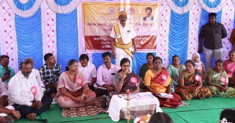 இளஞ்சிவப்பு பெண் குழந்தைகளுக்கான சிறப்பு கிராம சபை கூட்டத்தில் மாவட்ட ஆட்சித்தலைவர் பங்கேற்பு...!   கலியுக நாரதர் மாதாந்திர இதழ் வெளியீட்டாளர் மற்றும் ஆசிரியர் வீ.வீரராகவன்